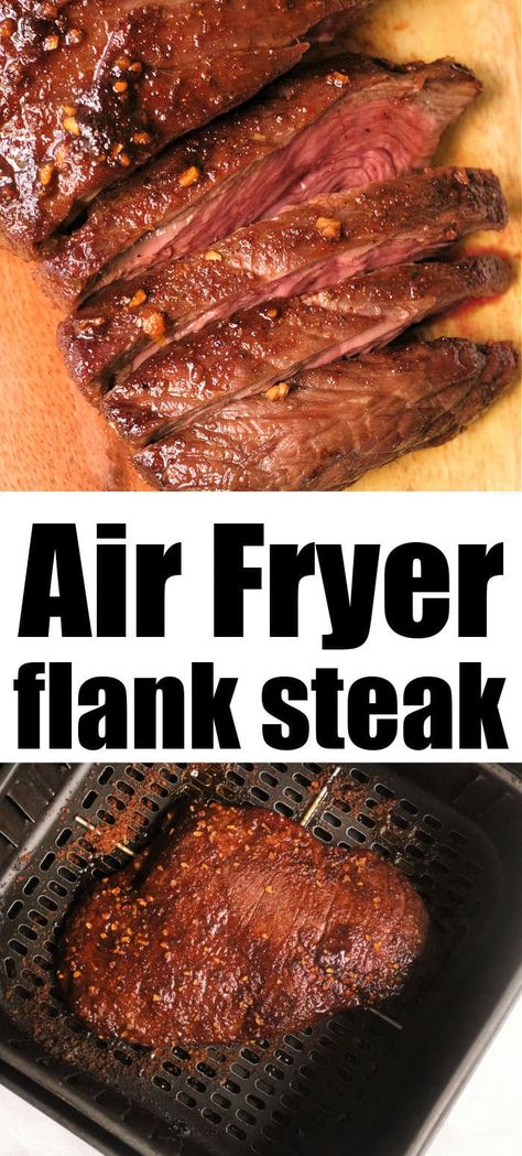 Air Fryer Flank Steak, Air Fryer Recipes Beef, Airfryer Recept, Beef Flank Steak, Air Fryer Steak, Flank Steak Recipes, Air Fryer Dinner Recipes, Air Fryer Recipes Easy, Air Fryer Recipes Healthy