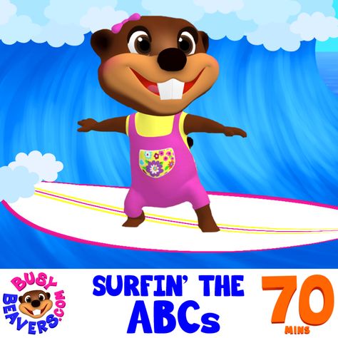 Get ready for Busy Beavers' Saturday Collection for Kids!  Our ABC Special features our brand new 3D video "Surfing the ABCs" starring Betty Beaver surfing with the Letters of the Alphabet & Sea Creatures - Woohoo 🌊🏄👶 #BusyBeavers #SaturdayMorningCartoon #SurfintheABCs #Motherhood #Fatherhood #Childhood #Education #Parenting #Entertainment #Edutainment #Learning #Teaching #ESL #Teacher #ForKids #Toddlers #Chidren #Baby #Parent #Parents #Family Teaching Esl, Busy Beaver, Saturday Morning Cartoons, 3d Video, Childhood Education, The Alphabet, Sea Creatures, Special Features, Abc