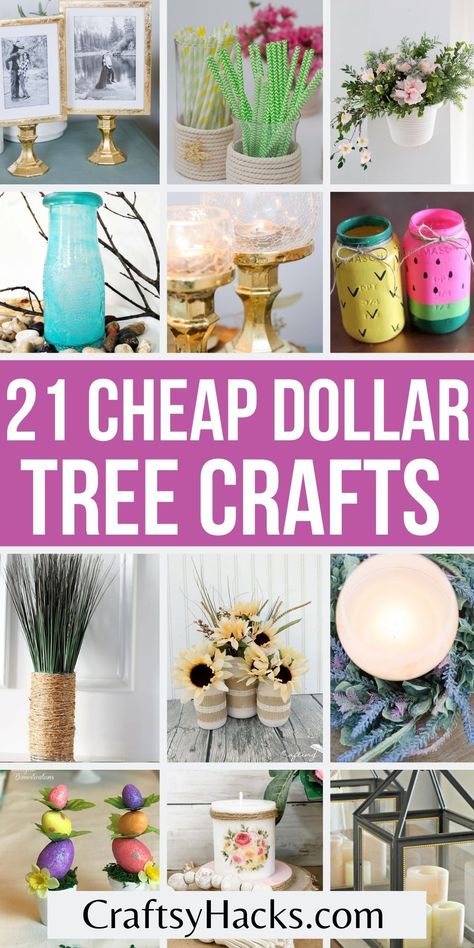 Dollar Tree Summer Crafts, Dollar Tree Easter Crafts, Dollar Diy, Cheap Diy Crafts, Easy Crafts To Sell, Cheap Organization, Inexpensive Crafts, Dollar Store Diy Projects, Quick And Easy Crafts