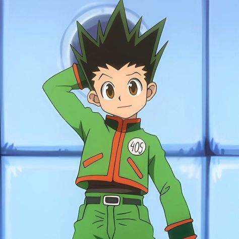 Gon Hair Down, Gon Drawings, Gon Cute, Hunter X Hunter Drawing, Gon Freecss Icon, Hunter X Hunter Characters, Gon Hunter X Hunter, Gon Hxh, Hxh Gon