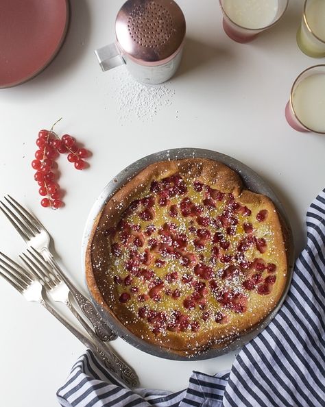 Red Currant Clafoutis - A Cozy Kitchen Red Currant Recipe, Currant Recipes, Almond Breeze, Comfort Food Recipes, Low Cholesterol, Red Currant, Dairy Free Dessert, Cozy Kitchen, Short T Shirt