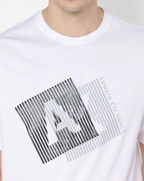 Buy White Tshirts for Men by ARMANI EXCHANGE Online | Ajio.com Cool Shirt Designs, Rs 4, Activewear Print, Armani Exchange Men, Black N White, Fashion Sale, Armani Exchange, Mens Polo Shirts, Mens Tees