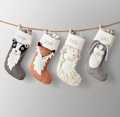 The Everymom's Favorite Holiday Stockings for the Whole Family. We love the Christmas season just as much as you do, so we’ve rounded up some of our favorite stockings this season no matter your decoration style. Shop here! #holiday #holidaydecor #mantel #stockingideas #christmasdecor Baby Christmas Stocking, Pochette Diy, Cute Christmas Stockings, Diy Stockings, Rh Baby, Christmas Stockings Diy, Felt Animal, Felt Stocking, Christmas Stocking Pattern