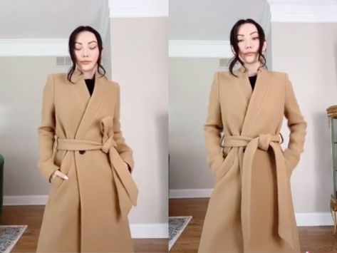 How To Tie A Dress, Jessica Wang, Coat Belt, Fashion Influencer, Belted Cardigan, H&m Women, Belted Coat, Coat Dress, Personal Stylist