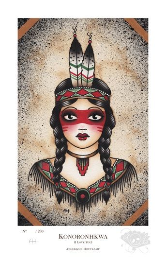 Me encanta  :) Angelique Houtkamp, Berg Tattoo, Americana Tattoo, Panther Tattoo, Western Tattoos, Traditional Tattoo Art, Girl Illustration, Tattoo Flash Art, American Traditional Tattoo