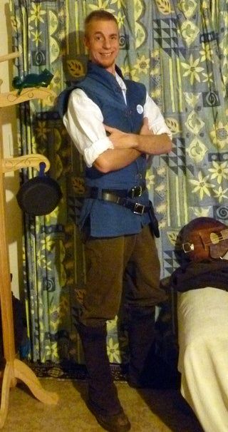 Flynn Rider Vest From Tangled : 6 Steps - Instructables Flynn Rider Costume, Fairytale Ball, Disneyland Half Marathon, Knight Outfit, Punk Disney Princesses, Rapunzel Costume, Fairy Tale Costumes, Rapunzel Party, Ren Fest