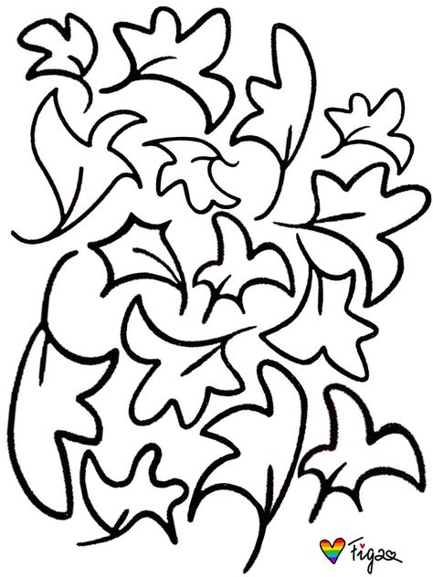 Heartstopper Leaves Template, Heartstopper Leaves Black And White, Heartstopper Leaves Print, Heartstopper Coloring Pages, Heartstopper Leaves Wall, Leaf Template Printable, Heartstopper Leaves, Tumblr Coloring Pages, Leaf Outline