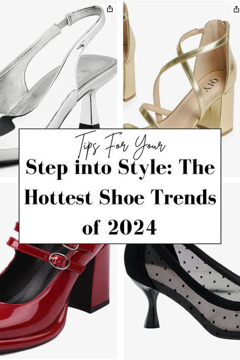 Are you ready to elevate your shoe game and step into style this year? From fashion runways to street style, the latest shoe trends of 2024 are all about making a statement and expressing your style. Whether you’re a sneakerhead, a fan of heels, or prefer flats, there’s a trend for everyone to rock this season. Let’s dive into the top shoe trends that are dominating the fashion scene in 2024. Trending Heels 2024, 2024 Heels Trend, Shoe Trend 2024, Shoes Trend 2024, Shoes 2024 Trends, 2024 Shoe Trends, Shoes For Dresses, Heels 2024, Trending Heels