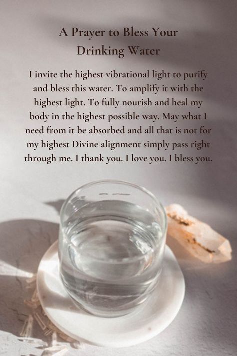 Water Blessings, Crystal Elixir, Manifestation Prayer, Higher Vibration, Archangel Prayers, Holistic Recipes, Healing Mantras, Moon Water, Healing Magic