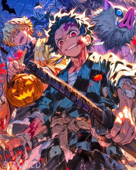 🎃👻 Spooky Halloween with the Kimetsu Trio! 👻🎃 Tanjiro, Nezuko, and Zenitsu are ready to fight demons and celebrate Halloween in style! 🍂🦇 What do you think of their spooky looks? 🎃 Drop your thoughts in the comments and join the fun! Don't forget to follow for more Halloween-inspired anime art! 🕸️ #KimetsuNoYaiba #DemonSlayer #TanjiroKamado #NezukoKamado #ZenitsuAgatsuma #HalloweenVibes #SpookySeason #AnimeArt #AnimeCommunity #MangaArt #AnimeLover #AnimeFanart #FanArt #AIart #AIartist #Conce... Halloween Anime Fanart, Demon Slayer Halloween, Nezuko And Zenitsu, Tanjiro Fanart, Art Tips, Spooky Halloween, Anime Fanart, Follow For More, Manga Art