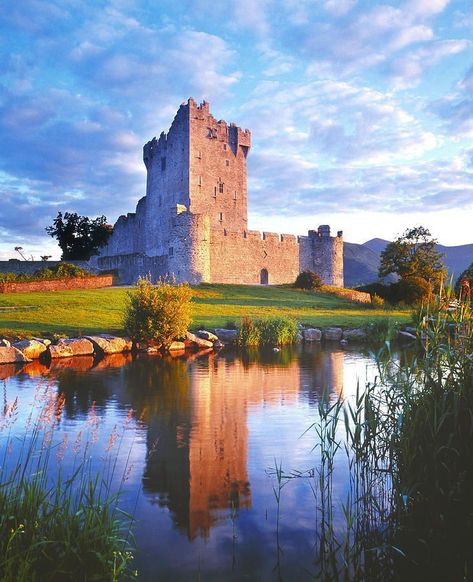 Ross Castle Near Killarne Ireland 🇮🇪 beautiful old Castle Ross Castle Ireland, Ross Castle, Killarney Ireland, Moving To Ireland, Castle Ireland, Kerry Ireland, Irish Landscape, County Kerry, Ireland Landscape