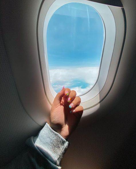 Spruce Nail Shop on Instagram: “Vacation mode on ✈️🌞 // tier 3 by @mollieknails, photo by @matythenailgal . . . . #spruceupcincy #goodcleanfun #nailart #vacationnails…” Couple Travel Airport, 2024 Board, Dream Reality, Vision Board Images, Lions Gate, Airplane Window, Best Cleaning Products, Couples Poses, Salou