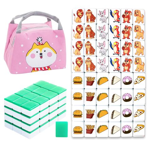 PRICES MAY VARY. Seaside Escape Mahjong Sets. 38mm size tiles. 49 Blocks with 1 bag. Popular Game. Enjoy with your friends! Really interesting Seaside Escape Game Mahjong Sets. Des Mahjong Tile, Mahjong Set, Tiles Game, Food Pattern, Pattern Tile, Tile Games, Abstract Art Diy, Food Patterns, Kids Gift Guide