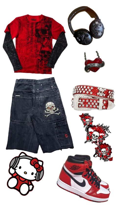 Y2k Boys Fashion, Male Y2k Outfits, Masculine People, 90s Fashion Outfits 1990s Party, Y2k Male Fashion, Kitty Y Spiderman, Hello Kitty Couple, Y2k Boy, Male Y2k