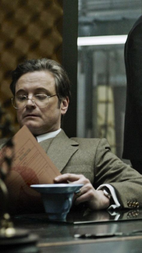 Colin in "Tinker - Tailor - Soldier - Spy" Kingsman Movie, George Smiley, Tinker Tailor Soldier Spy, British Movies, Best Films, Movie Directors, Movie Shots, Colin Firth, New Century