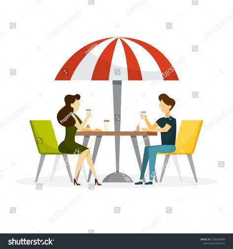 Couple sitting in cafe and drink coffee. Man and woman on date. People talking. illustration in cartoon style #Ad , #Ad, #drink#coffee#Man#Couple People Talking Illustration, Talking Illustration, Couple Sitting, On Date, People Talking, Drink Coffee, Cartoon Style, Coffee Drinks, Cartoon Styles