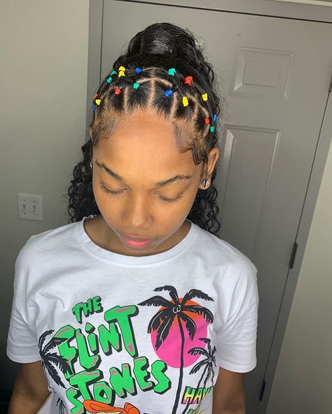 Braided Hairstyles Rubber Bands, Black Rubber Band Hairstyles, Rubber Band Hairstyles Natural Hair Curly, Rubber Band Hairstyles Half Up Half Down, Rubber Band Ponytail Hairstyles, Rubber Band Hairstyles Natural Hair Kids, Rubberband Hairstyles Black Women, Cute Hairstyles With Rubber Bands, Rubberband Hairstyles Natural Hair