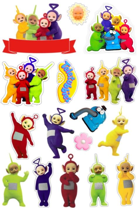 topper Teletubbies Teletubbies Cake Topper Printable, Teletubbies Birthday Party Decorations, Teletubbies Cake Topper, Teletubbies Birthday Party, Teletubbies Birthday, Teletubbies Cake, Pj Masks Birthday Party, Bday Party Theme