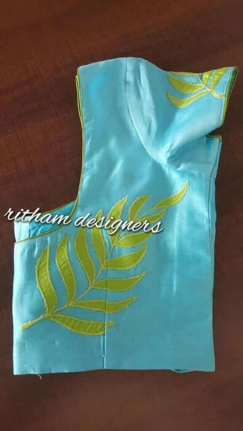 Applique Work Blouse Designs, Aplic Design, Latest Saree Blouse Designs, Latest Saree Blouse, Work Blouse Designs, Patch Work Blouse Designs, Cotton Blouse Design, Blouse Designs Catalogue, Latest Saree