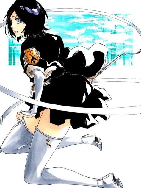 Ichigo Manga, Bleach Drawing, Rukia Bleach, Bleach Rukia, Ichigo Y Rukia, Tite Kubo, Byakuya Kuchiki, Kuchiki Rukia, Bleach Anime Art