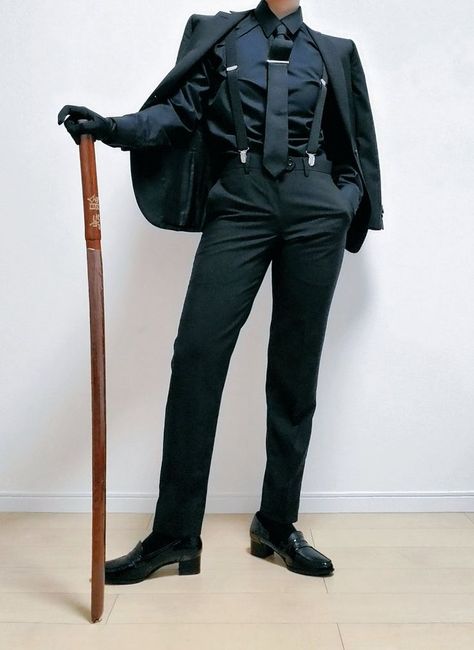 Holding A Cane Pose, Man Standing Pose Reference, Suit Drawing, Aesthetic Outfits Men, Casino Outfit, Clothing Reference, Body Reference Poses, Standing Poses, Human Poses Reference