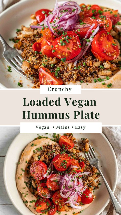 Hummus Plate Vegan Snack Plate, Snack Plate Lunch, Hummus Lunch, Loaded Hummus, Hummus Plate, Smooth Hummus, Hummus Platter, Healthy Hummus, Healthy Vegetarian Snacks