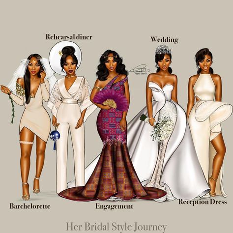 Last but definitely not the least tonight....what's your favorite look? via ✨ @padgram ✨(http://dl.padgram.com) Brides Outfit For Reception, Simple Mermaid Wedding Dress Black Bride, Fall Boho Wedding Color Palettes Bridesmaid Dresses, Wedding Dresses For Top Heavy Brides, Wedding Dresses Nigerian Bride, Black Weddings African Americans, Black People Wedding Ideas Color Schemes, Baddie Wedding Dress, Dream Wedding Dresses Black Women