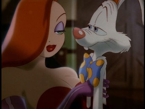 “What do you see in that guy?” “He makes me laugh” Who Framed Roger Rabbit, Roger Rabbit, Jessica Rabbit