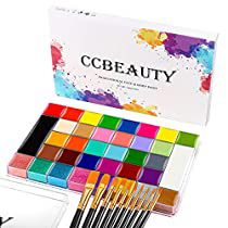 Check this out at Amazon Cool Face Paint, Professional Face Paint, Joker Makeup, Face Paint Kit, Oil Makeup Remover, Painting Colors, Painting Palette, Black And White Face, Translucent Powder