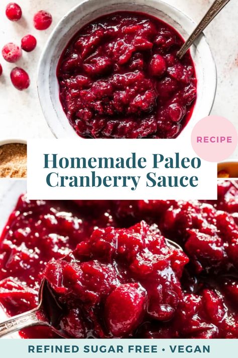 Paleo Cranberry Sauce, Whole30 Easy, Paleo Running Momma, Easy Cranberry Sauce, Cranberry Orange Sauce, Recipe Sauce, Paleo Thanksgiving, Recipes Learn, Cranberry Sauce Recipe