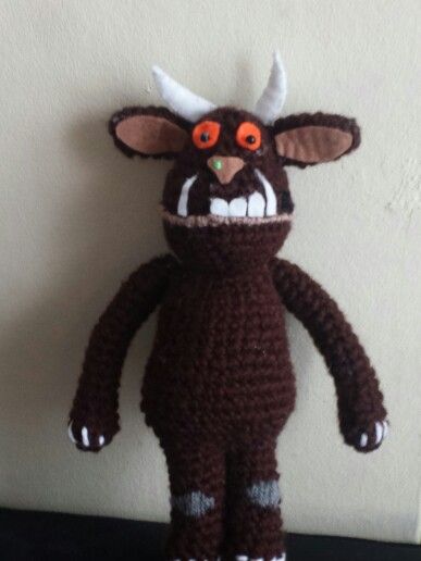 Crochet Gruffalo Crochet Gruffalo, Crochet Nature, Julia Donaldson Books, Character Crochet, School Toys, Crochet Book, The Gruffalo, Toy Crochet, Crochet Goodies