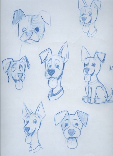 Dog Art Sketch, Cartoon Dogs Character Design, Dog Cartoon Drawing, Dog Sketches, Cartoon Dog Drawing, Dogs Cartoon, Some Drawings, Puppy Drawing, Dog Sketch