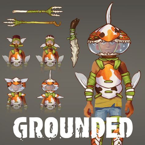 Grounded Game, Wall Game, English Projects, Monster Concept Art, Game Concept Art, Game Concept, Koi Pond, Armor Concept, Environment Design