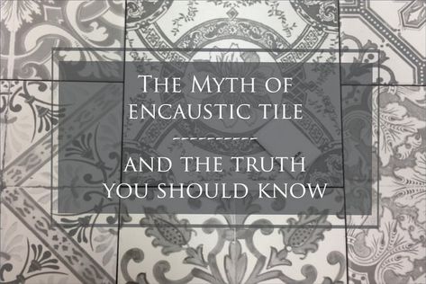 There’s a lot of confusion about the encaustic tile trend, so I decided to do my research and let you know what I learned. The popular tile we are seeing all over the kitchens and baths may be either cement or ceramic. I understood that the cement versions are actually “encaustic,” while the ceramic ones … Encaustic Tile Bathroom Floor, Encaustic Tile Bathroom, Encaustic Tile Floor, Encaustic Tiles Bathroom, Grey Cement Tile, Minton Tiles, Cement Tile Floor, Ceramic Tile Bathrooms, Encaustic Tiles