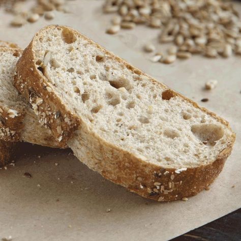 Chef John's Whole Wheat Ciabatta Ciabatta Recipe, Chef John Recipes, Chewy Bread, Wheat Bread Recipe, Knead Bread Recipe, Whole Wheat Pizza, Homemade Hamburger, Honey Wheat, No Knead Bread