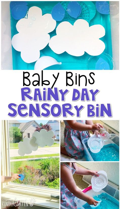 We love water sensory bins, so this rainy day sensory bin was a favorite! It is great for learning about spring and is completely baby safe. These Baby Bin plans are perfect for learning with little ones between 12-24 months old April Lesson Plans, Weather Lesson Plans, Spring Lesson Plans, Weather Lessons, Toddler Sensory Bins, Flower Rain, Spring Themes, Fall Lesson Plans, Spring Lessons