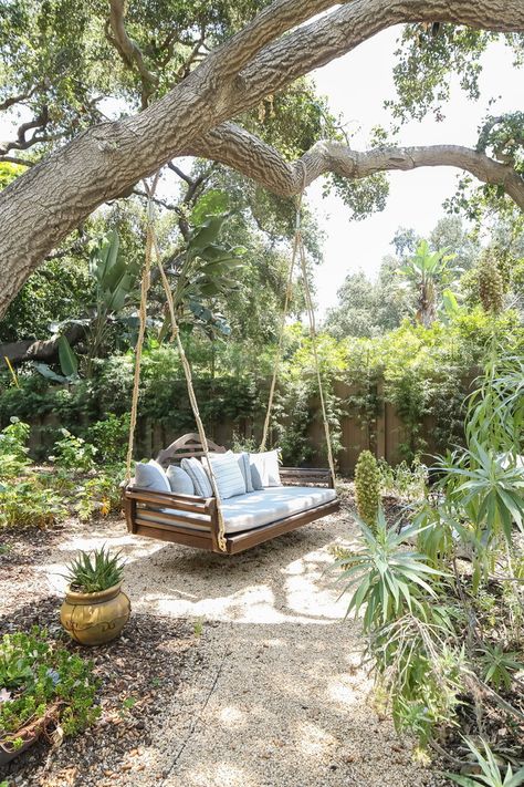 Swing Bed, Mediterranean Landscaping, Have Inspiration, Dream Backyard, Backyard Patio Designs, Dream House Decor, Backyard Decor, Backyard Landscaping Designs, Dream Garden