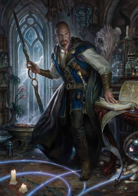 Mordenkainen the Wizard | Muddy Colors Donato Giancola, Dungeons And Dragons Adventures, Fantasy Wizard, Mtg Art, Forgotten Realms, 다크 판타지, The Wizard, Art Series, Medieval Fantasy