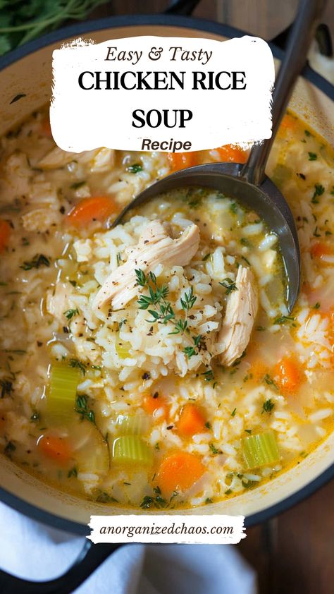 Crockpot Chicken And Rice Soup Easy, Chicken And Rice Soup Dutch Oven, Chicken Noodle Rice Soup, Quick Chicken Soup Easy, Chicken An Rice Soup Recipes, Rice And Chicken Soup Recipes, Quick Chicken And Rice Soup, The Best Chicken And Rice Soup, Simple Chicken And Rice Soup