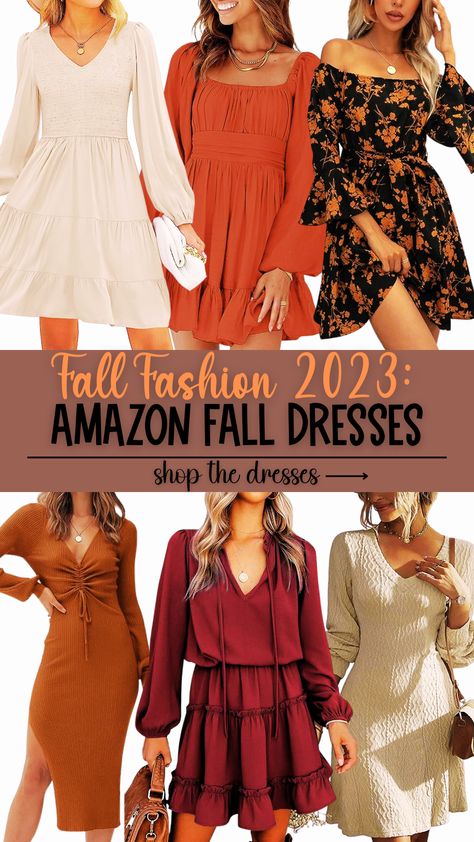 Fall Fashion 2023, Amazon Fall Dresses, Autumn Style, Cozy Outfits, Seasonal Wardrobe, Fashion Forward, Style Inspiration, Dress Collection, Autumn Colors, Trendy Dresses, Fall Trends, Chic Outfits, Dress To Impress, Fashion Statement, Style Guide, Autumn Vibes, Dress Lover, Fashion Update, Style Diary, Fall In Love With Fall Fall Outfits 2023 Dress, Thanksgiving Dress Women, Fall Dressy Outfits Women 2023, Rust Colored Dress Outfit, Thanksgiving Colors Outfit, Thanksgiving Fashion 2023, Women’s Fall Dresses, Amazon Fall Dress, Fall 2023 Dresses