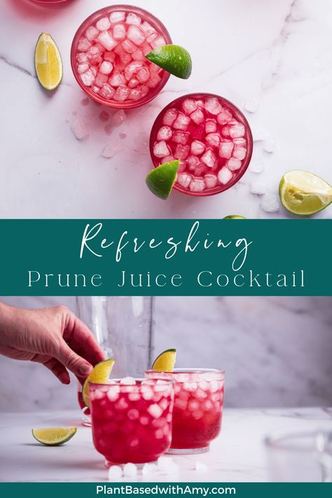 Prune Juice Cocktail Prune Juice, Alcoholic Treats, Morning Smoothie, Juice Drinks, Cocktail Making, Vegetarian Recipes Healthy, Healthy Vegetarian, Nutrition Advice, Juicing Recipes