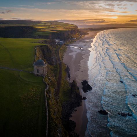 PicPublic on Twitter: "Mussenden Temple Causeway Coast Derry Ireland… " Derry Ireland, North Coast, Belfast, Northern Ireland, I Don't Know, The Photo, Road Trip, Temple, Sketch Book