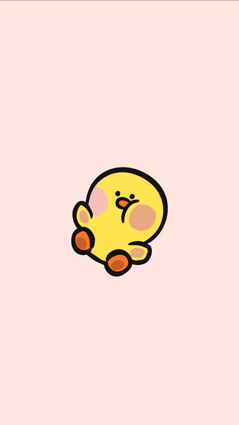 Duckie Wallpaper, Ducky Wallpapers, Best Quotes Wallpapers, Duck Wallpaper, Iphone Wallpaper Cat, Print Design Art, Baby Illustration, Trippy Wallpaper, Cute Tumblr Wallpaper