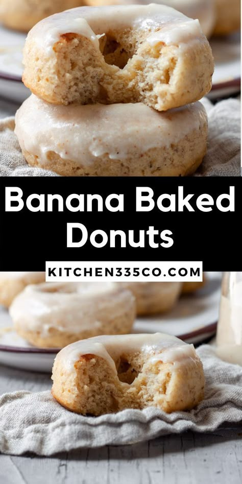 Easy Baked Donut Recipes, Make Donuts At Home, Easy Donut Recipe Baked, Best Donut Recipe, Homemade Baked Donuts, Brown Butter Icing, Baked Donuts Easy, Mini Donut Recipes, Donuts At Home