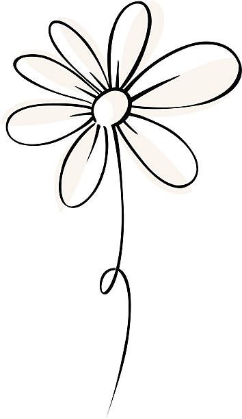 Daisy Illustrations, Royalty-Free Vector Graphics & Clip Art - iStock Zentangle Flowers, Daisy Tattoo, Pola Sulam, Desenho Tattoo, 문신 디자인, Flower Doodles, Simple Flowers, Free Vector Graphics, Line Art Drawings