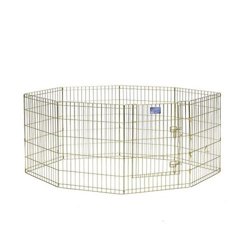 MidWest Exercise Pen with Door, 30-Inch, Gold *** Check out the image by visiting the link. Metal Dog Kennel, Pet Playpens, Tallest Dog, Pet Resort, Dog Pen, Pet Playpen, Pet Kennels, Animal Pen, Dog Playpen