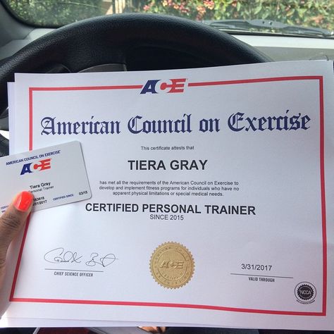 Tiera Gray has joined the ranks of ACE Certified Personal Trainers! Ace Personal Training, Personal Training Logo, Goals Board, Personal Training Certification, Personal Trainer Certification, Exercise Science, College Vision Board, Manifesting Vision Board, Design University