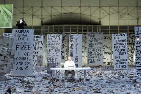 Photograph © Holger Jacobs Robert Wilson, Found Poetry, Art Poetry, John Cage, Set Design Theatre, Sound Art, Theatre Design, Royal Ballet, Theatre Set