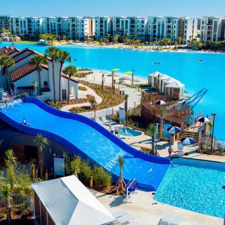 Evermore Orlando Resort | Orlando Vacation Rentals Bali Vacation, Orlando Hotel, Florida Resorts, Plant Hacks, Orlando Vacation, Florida Living, Orlando Resorts, Vacation Home Rentals, Water Slide