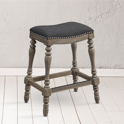 Cooper Saddle Seat Counter Stool by Greyson Living, Brown Farmhouse Counter Stools, Saddle Seat, 30 Bar Stools, Kick Plate, Wood Stool, Counter Bar Stools, Swivel Bar Stools, Dining Room Bar, Upholstered Seating